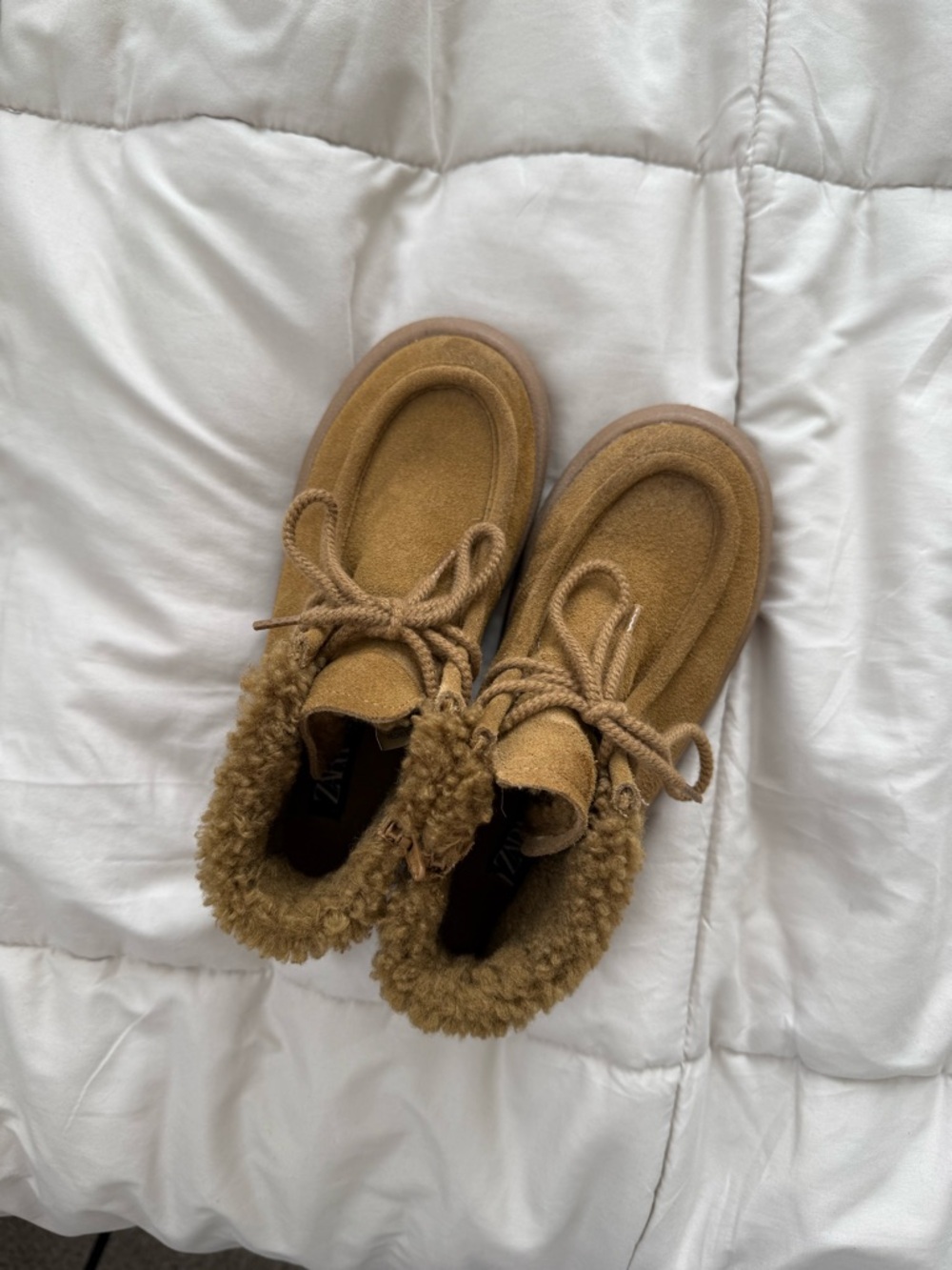 Kids Zara Real Suede boots